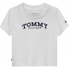 TOMMY HILFIGER μπλούζα βρεφική KN0KN02146-YBR λευκή 
